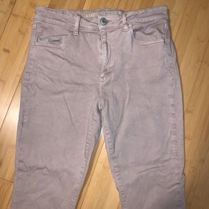 AE Light Pink High Rise Jeggings